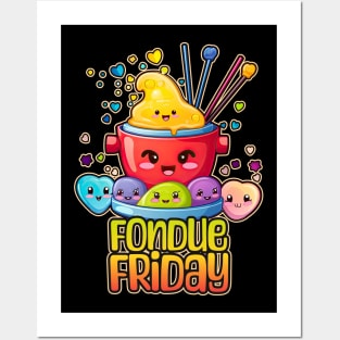 Fondue Friday Foodie Design Posters and Art